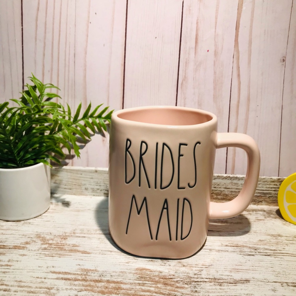 Rae Dunn BRIDESMAID pink mug - Picture 3 of 6